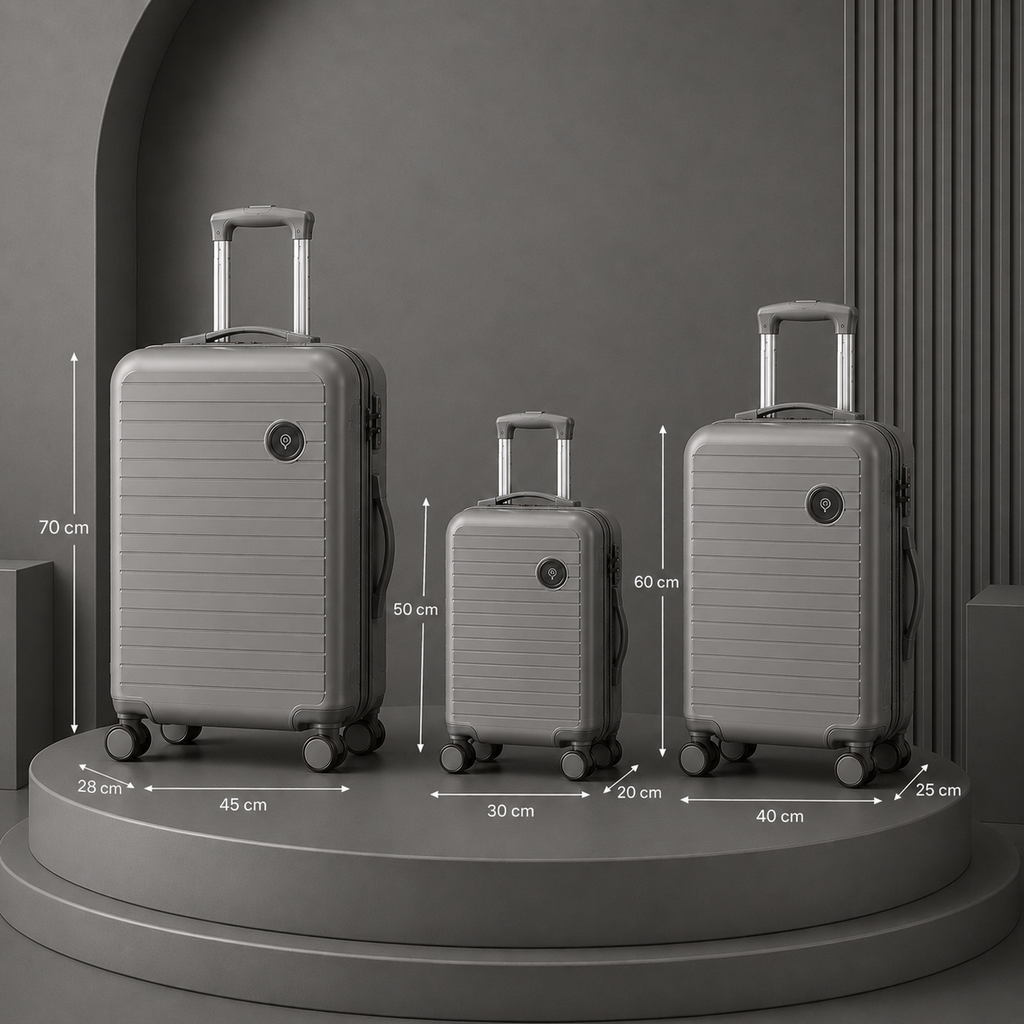 Set Valigie PELINKU – Design Premium 3 Pezzi
