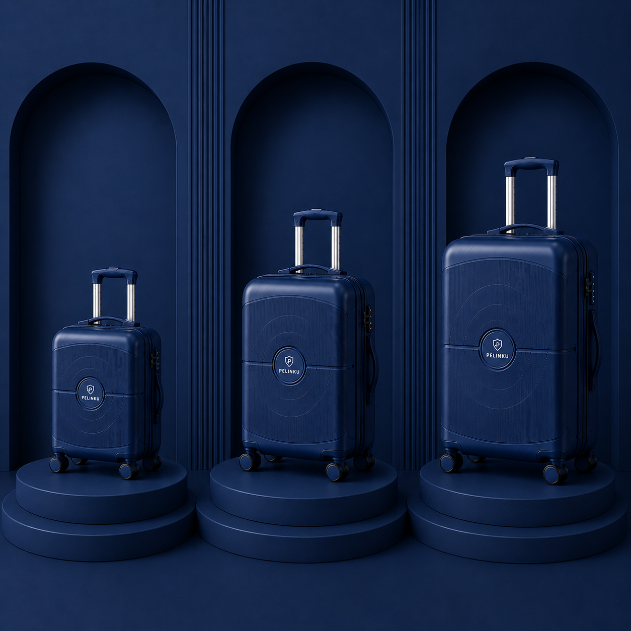 Set Valigie PELINKU – Design Premium 3 Pezzi