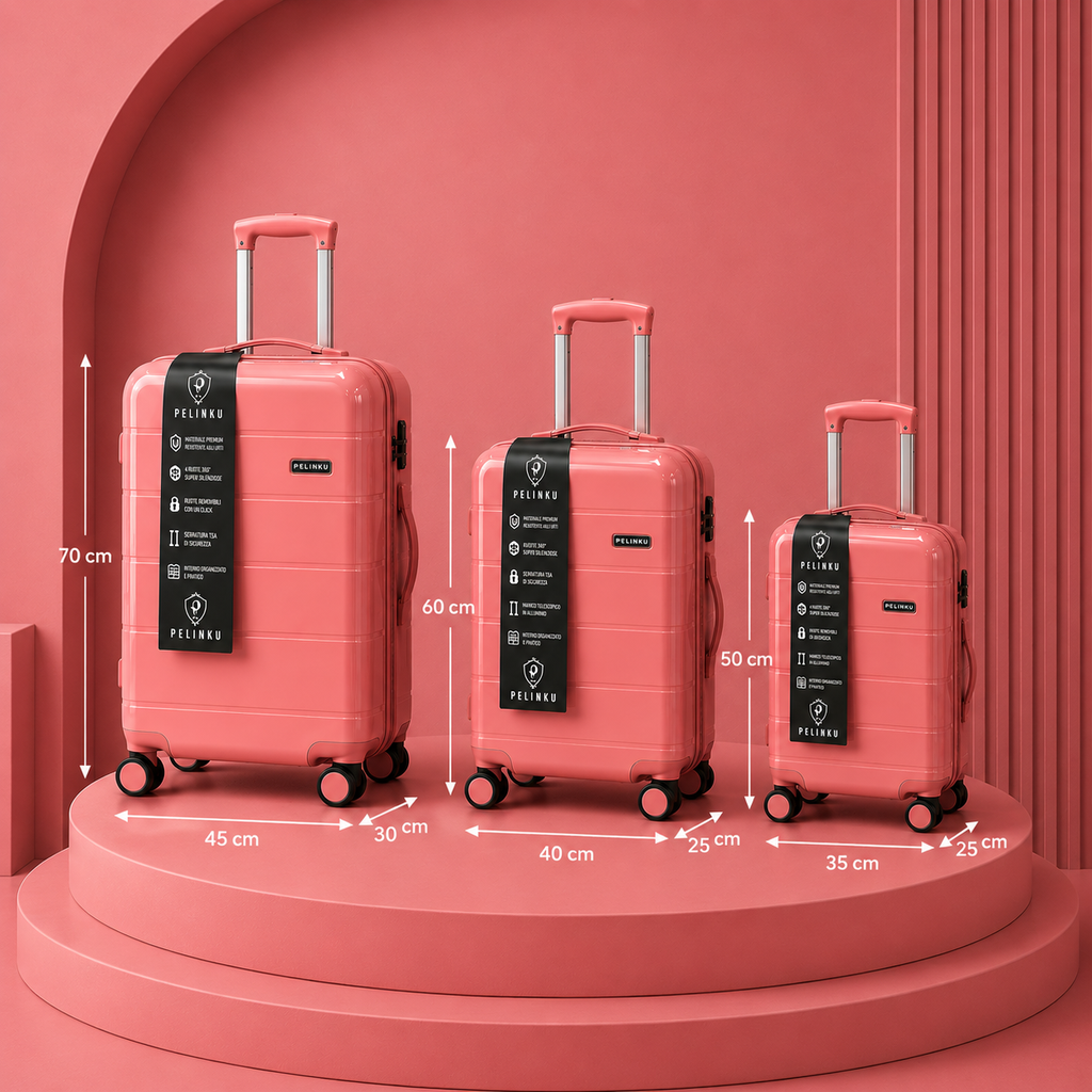 Set Valigie PELINKU – Design Premium 3 Pezzi