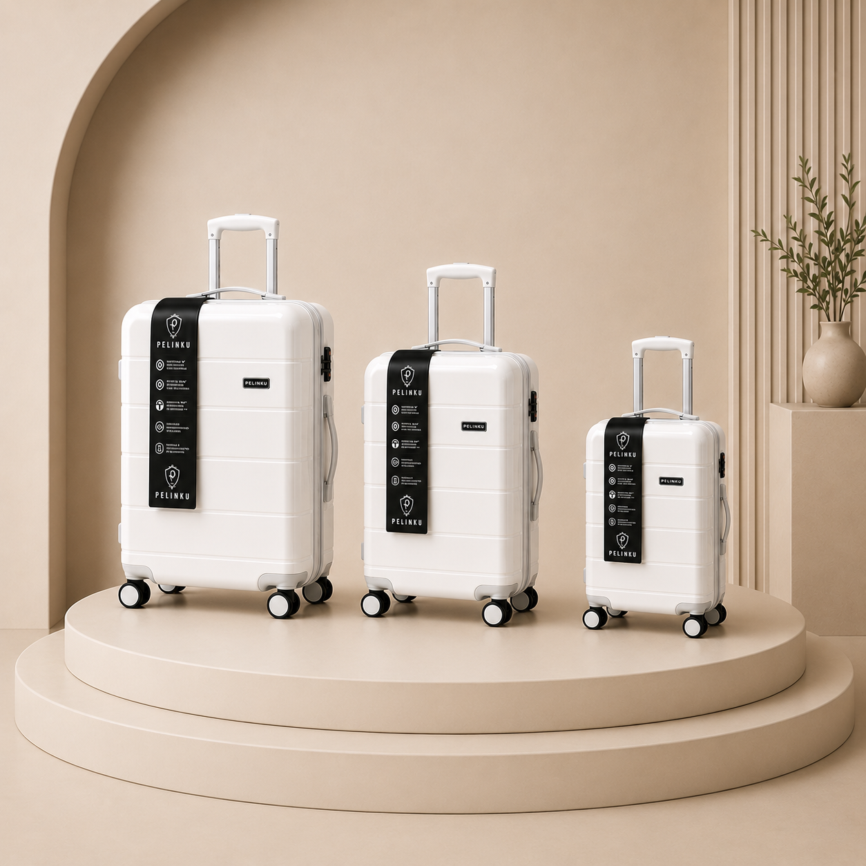 Set Valigie PELINKU – Design Premium 3 Pezzi