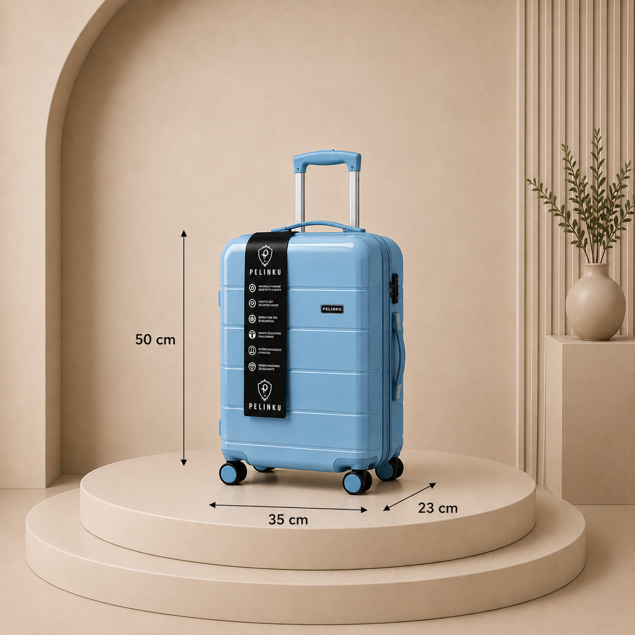 Set Valigie PELINKU – Design Premium 3 Pezzi