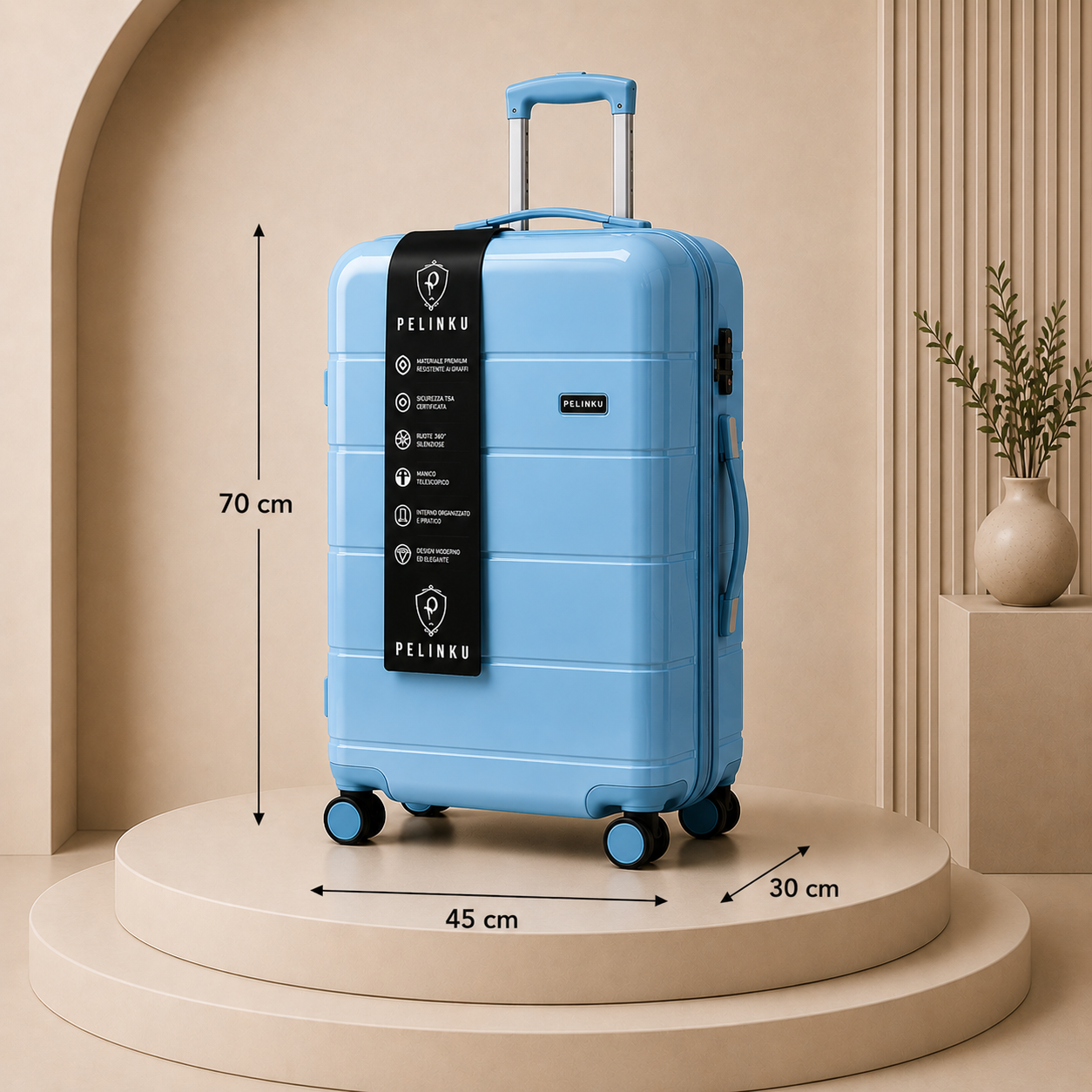 Set Valigie PELINKU – Design Premium 3 Pezzi