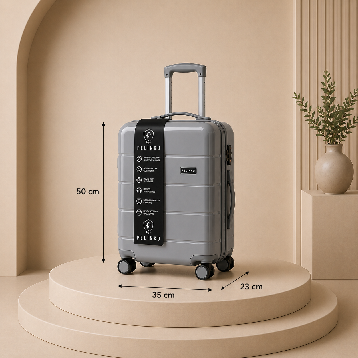Set Valigie PELINKU – Design Premium 3 Pezzi