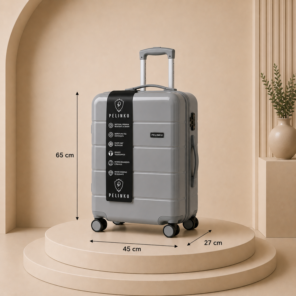 Set Valigie PELINKU – Design Premium 3 Pezzi
