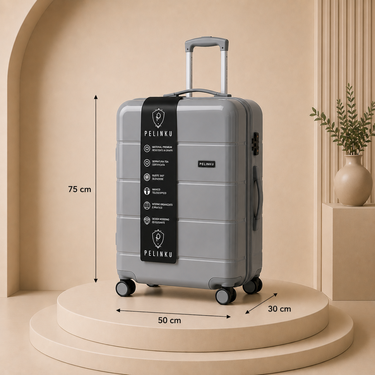 Set Valigie PELINKU – Design Premium 3 Pezzi