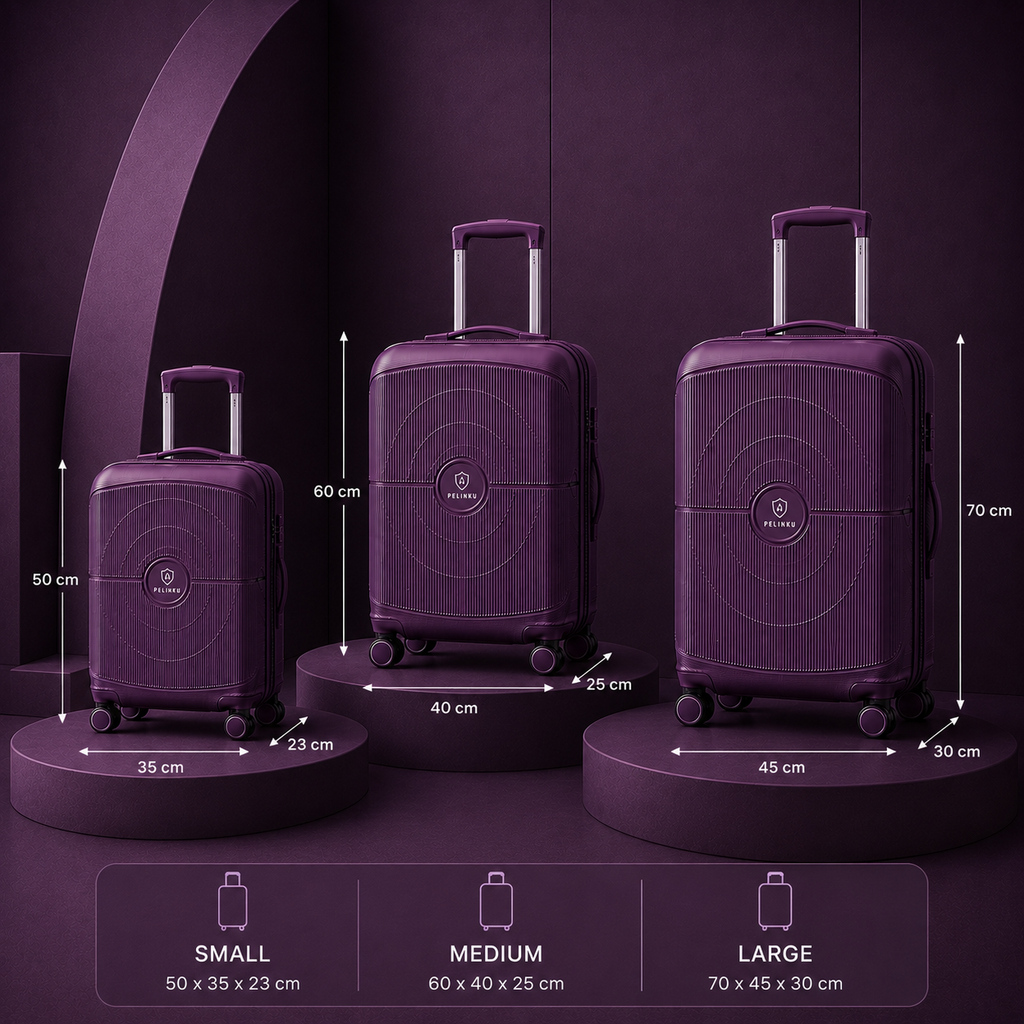 Set Valigie PELINKU – Design Premium 3 Pezzi